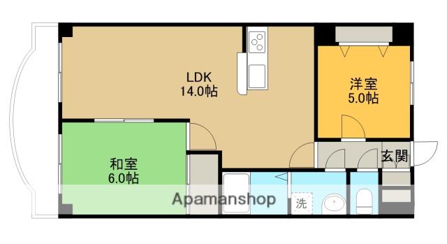 ペルテ星ヶ丘(2LDK/11階)の間取り写真