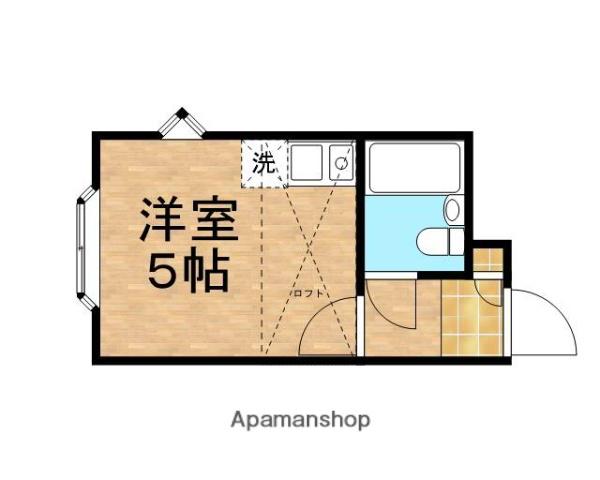 ベルピア上溝2(ワンルーム/2階)の間取り写真