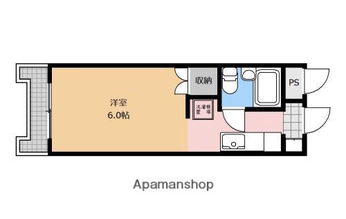 タウンアート相模原(1K/2階)の間取り写真