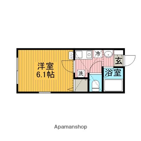 シャン・ドゥ・ブレ(1K/1階)の間取り写真