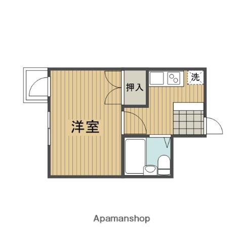 インベストメント忠生(1K/3階)の間取り写真