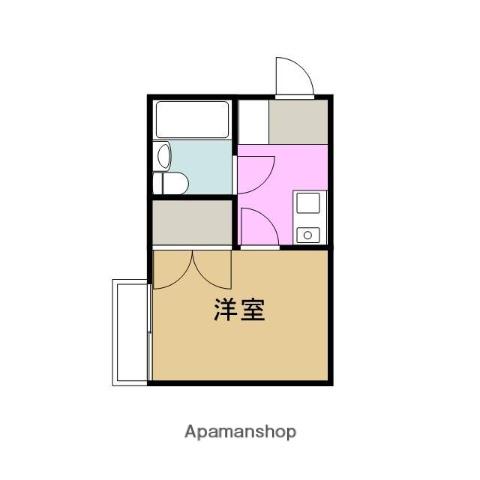 インベストメント富士見(1K/2階)の間取り写真