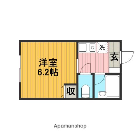 ハイツセイワ(1K/1階)の間取り写真