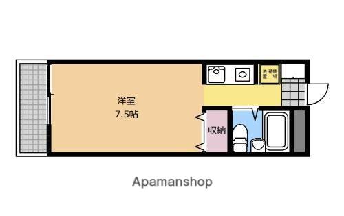 サンホワイト上溝(ワンルーム/2階)の間取り写真