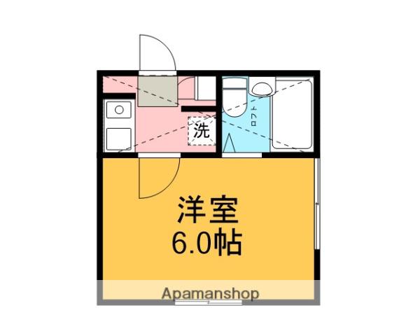 カーサ・ピノ(1K/1階)の間取り写真