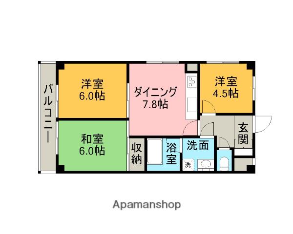 明石ビル 5階階 間取り