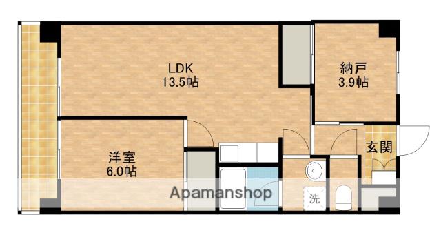 リバティ上溝(2SDK/4階)の間取り写真