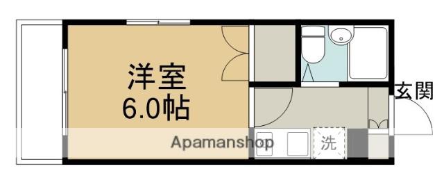 フレクション相模原(1K/2階)の間取り写真