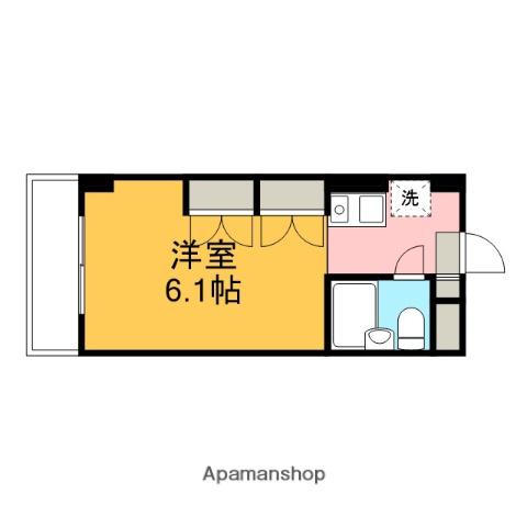 K COURT(ワンルーム/2階)の間取り写真