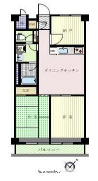 パルセ相模台ダイヤモンドマンション(3DK/7階)の間取り写真