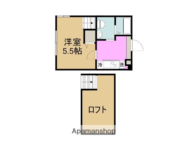 ディアコート淵野辺(1K/1階)の間取り写真