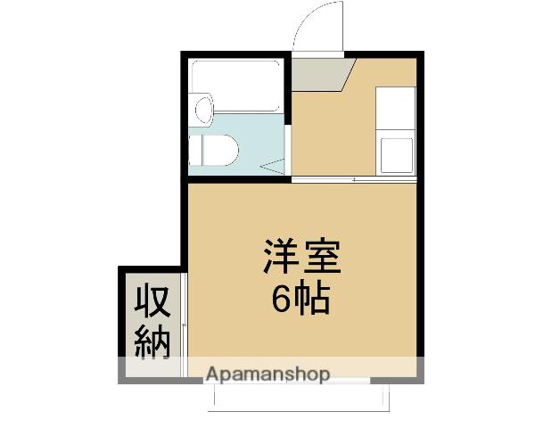 ハウステリア大野(1K/3階)の間取り写真