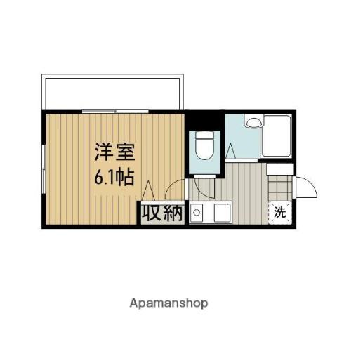 ラージフィールド(1K/3階)の間取り写真