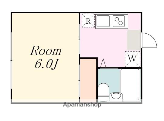 リリーズハウス相模大野(1K/1階)の間取り写真