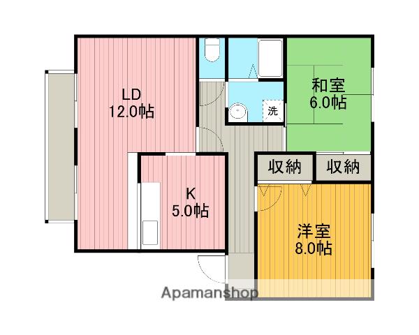フレマリール本郷A(2LDK/1階)の間取り写真
