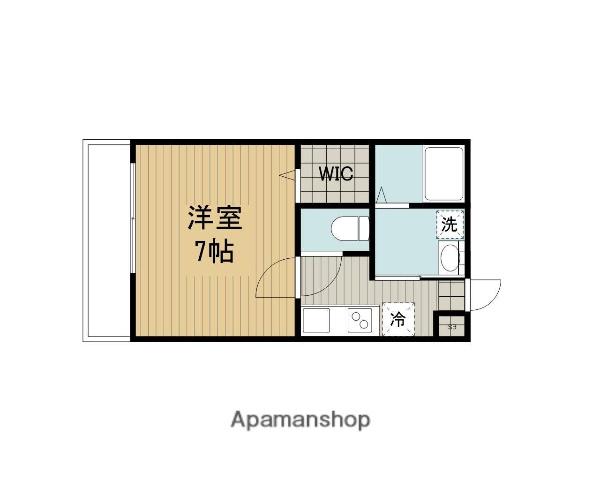 WITHFUN小田急相模原駅南口(1K/1階)の間取り写真