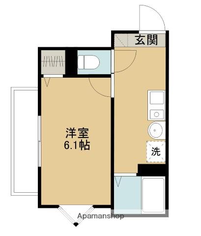 MELDIA上溝Ⅲ(1K/2階)の間取り写真