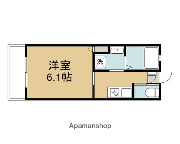 ボレロ橋本(1K/2階)の間取り写真