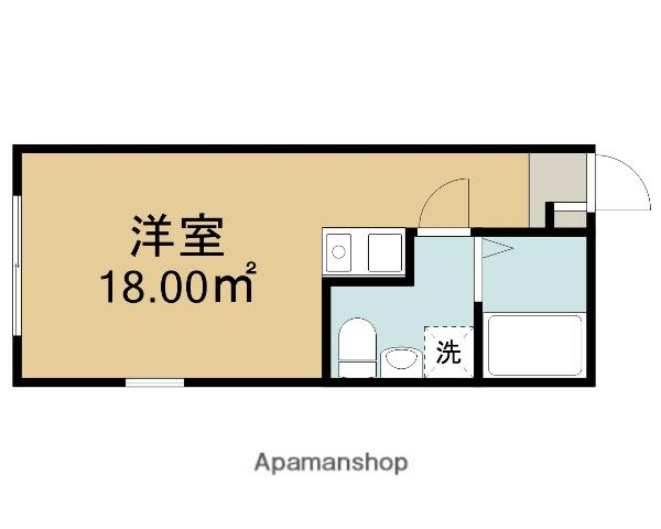 カイロス橋本(ワンルーム/3階)の間取り写真
