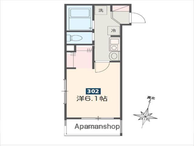 MELDIA相武台下(1K/3階)の間取り写真
