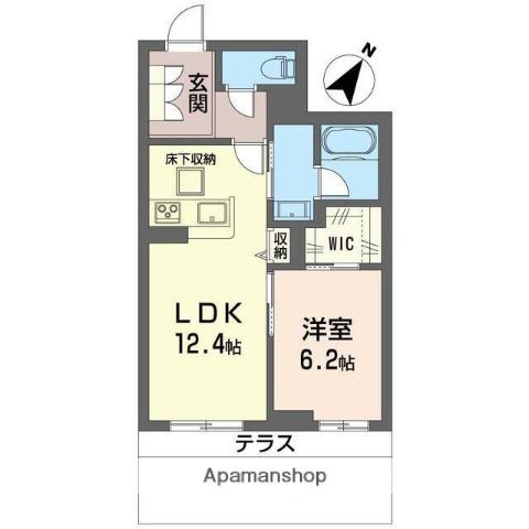 ル・ヴァンヴェール(1LDK/1階)の間取り写真