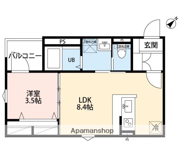 RESONNE NOIR(1LDK/1階)の間取り写真