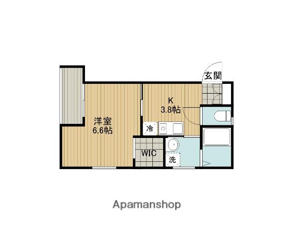 H・Sビル(1K/2階)の間取り写真