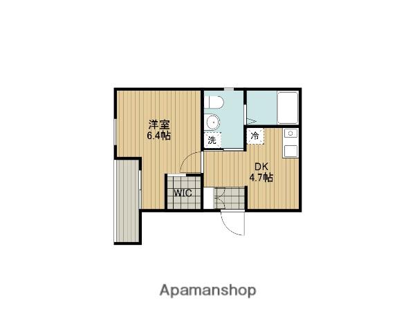 H・Sビル(1DK/2階)の間取り写真