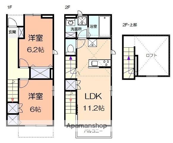 KINOIE TERRACE(2LDK)の間取り写真