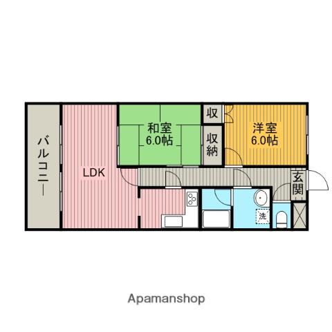 アルカンシェル橋本 3階階 間取り