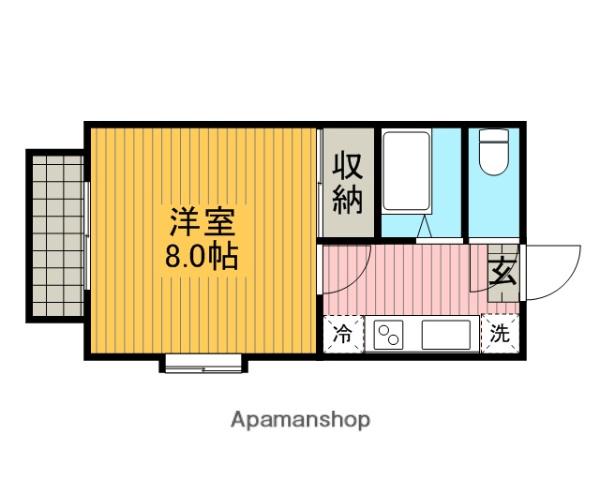 ステイトリーコート橋本(1K/2階)の間取り写真