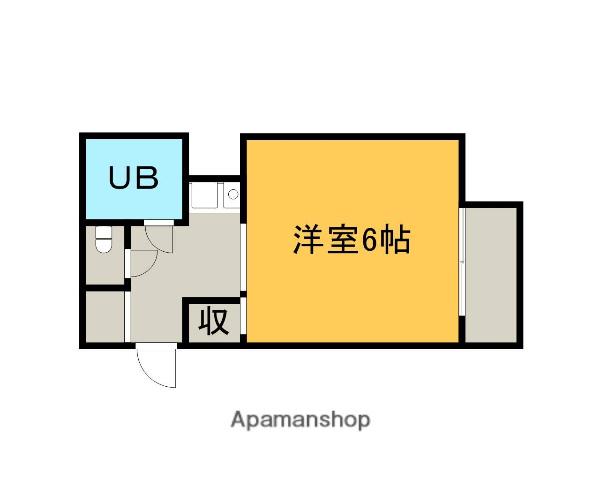 ロイヤルハイツ中川(1K/5階)の間取り写真