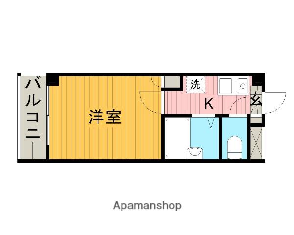 MKビル(1K/3階)の間取り写真