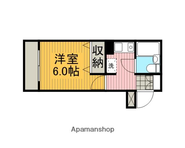 ダイアパレス淵野辺2(1K/3階)の間取り写真