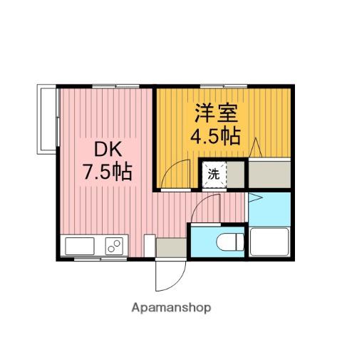 シティハイム インペリアル(1DK/2階)の間取り写真