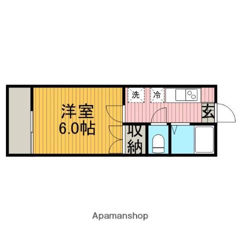 第1NKハイツ(1K/1階)の間取り写真