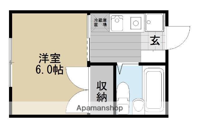 コーポ富士(1K/1階)の間取り写真