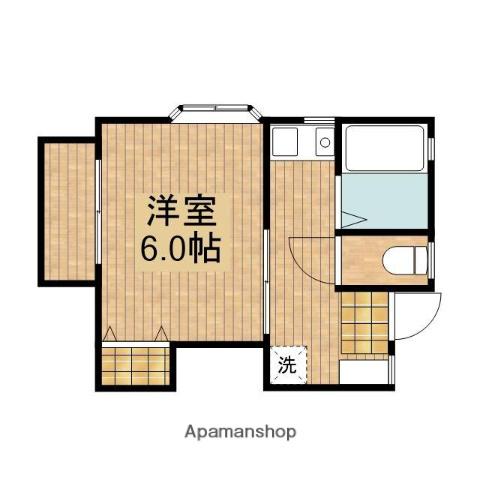 エクセリーナⅠ(1DK/2階)の間取り写真