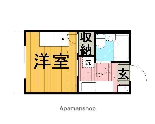 サンハウス(1K/3階)の間取り写真