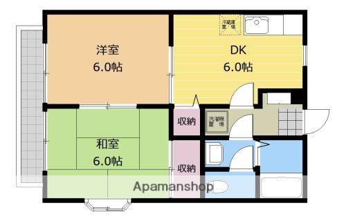 エルシー渕野辺(2DK/2階)の間取り写真