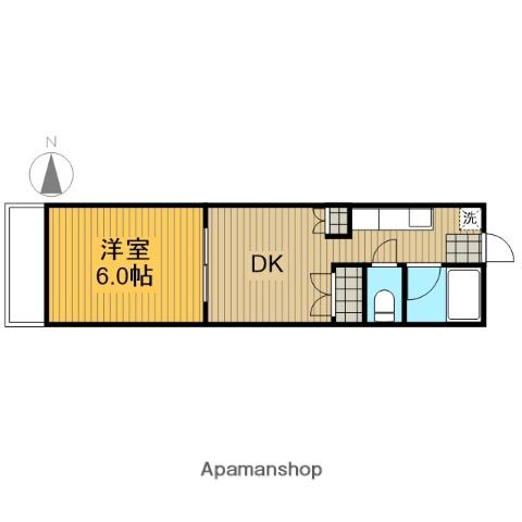 ニューアピア清水(1DK/1階)の間取り写真