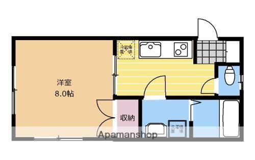 メゾン田代(1DK/2階)の間取り写真