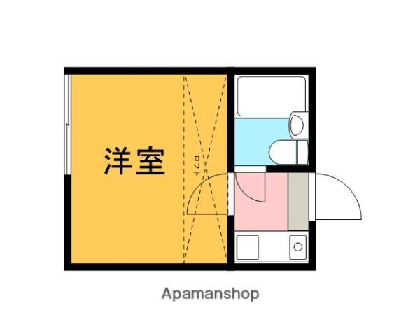 プラザドゥデボンA(ワンルーム/2階)の間取り写真