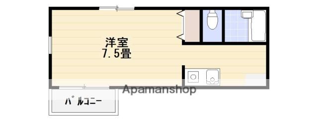 CRESCENDO03(ワンルーム/1階)の間取り写真