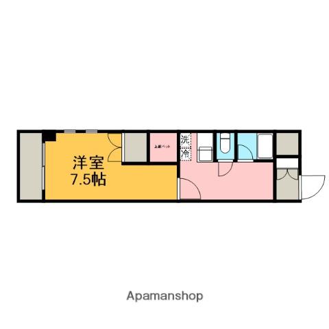 シングルハイツ並木 2階階 間取り