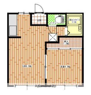 サンハイム(1LDK/2階)の間取り写真