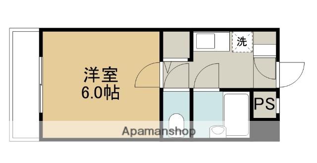 パルティール田代(1K/1階)の間取り写真