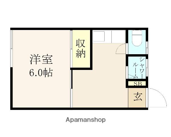 サンエイハイツ(1K/2階)の間取り写真