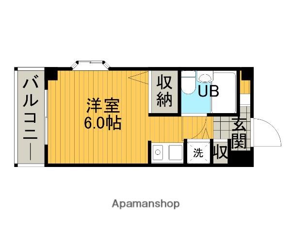 メゾン・ラフィット(ワンルーム/2階)の間取り写真