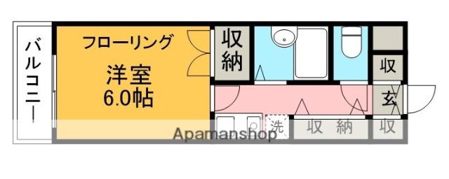 ベルハイツ3 4階階 間取り